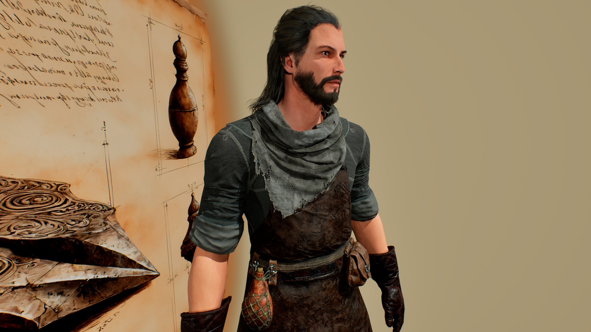 Blacksmith K Low-poly 3D model_4