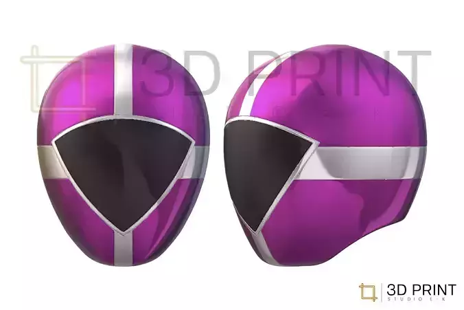 Power Rangers Helmet Pink Lightspeed Rescue 3D print model