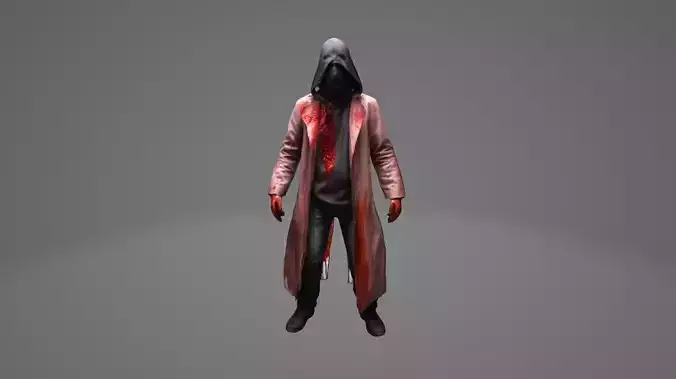 Killer Wearing a Coat and Hoodie