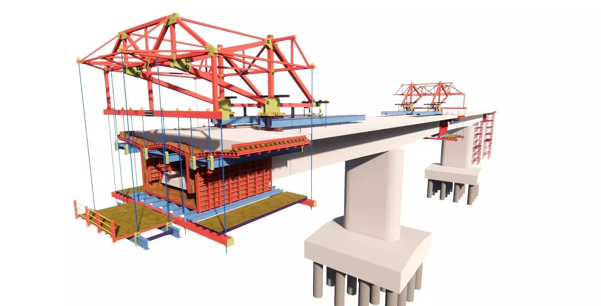 Bridge Construction 3D Model - Detailed Look into Infrastructure 3D model_0