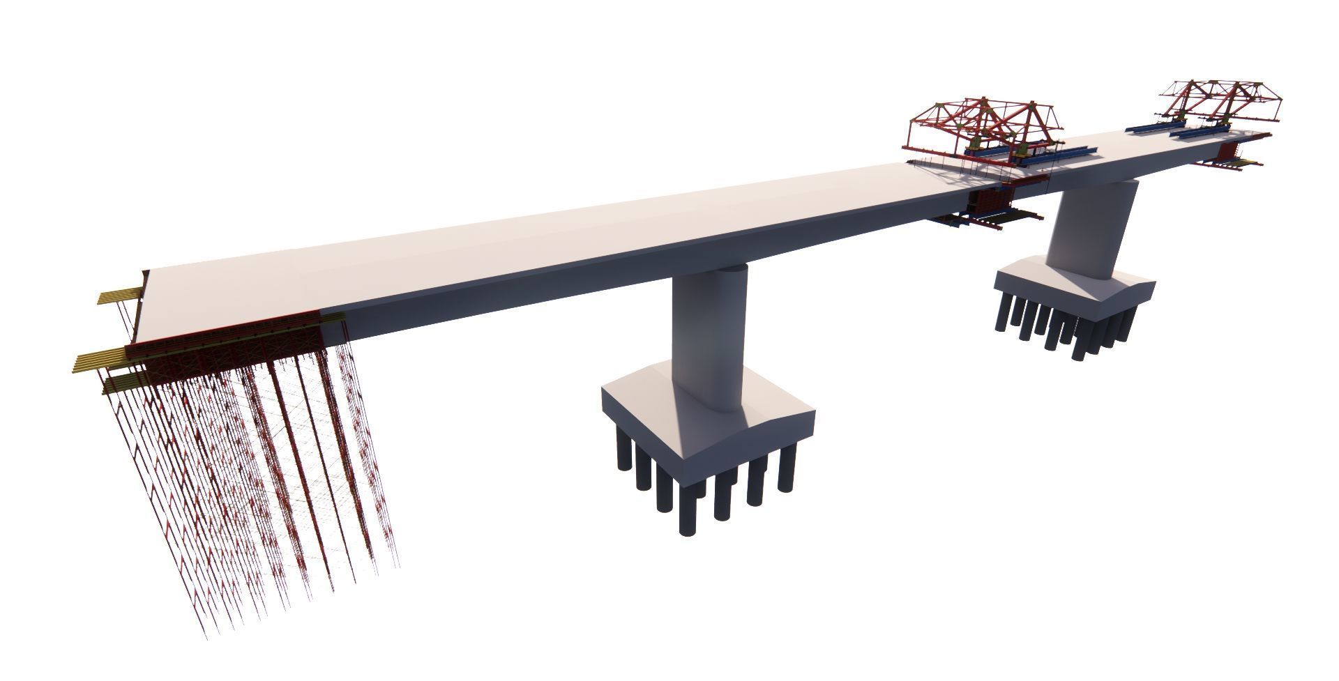 Bridge Construction 3D Model - Detailed Look into Infrastructure 3D model_6