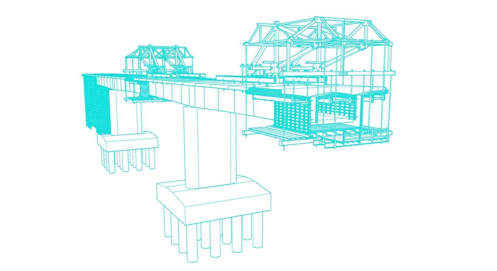 Bridge Construction 3D Model - Detailed Look into Infrastructure 3D model_3