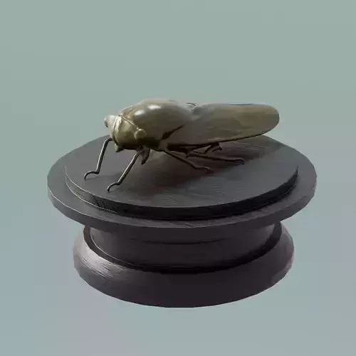 House Decoration Cicada Statue Low-poly 3D model