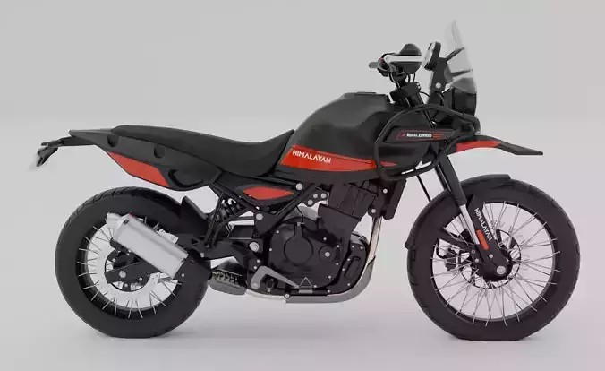 Royal Enfield Himalayan 450 Rally 3D Model 3D model
