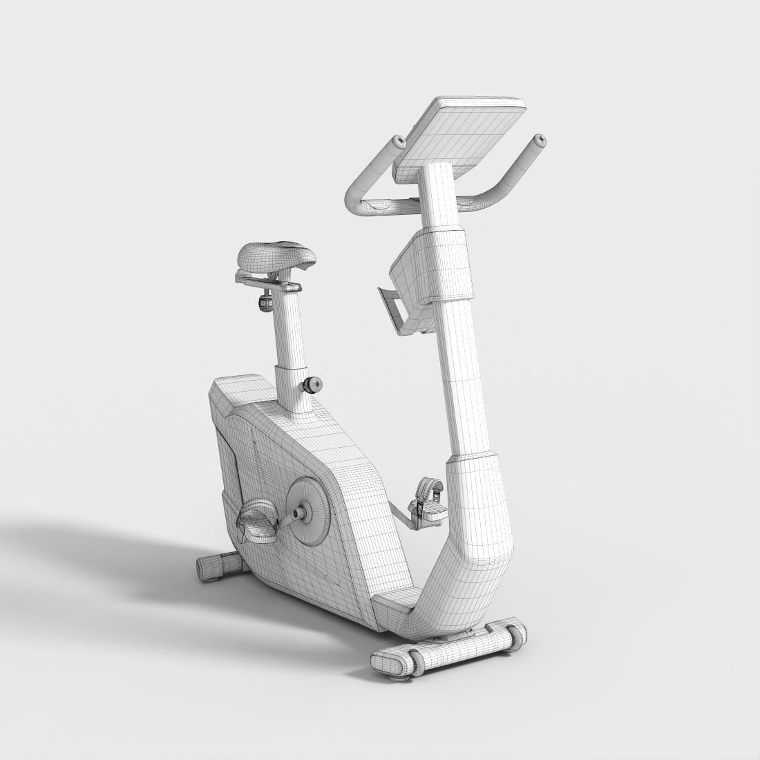 EXERCISE BIKE Low-poly 3D model_8