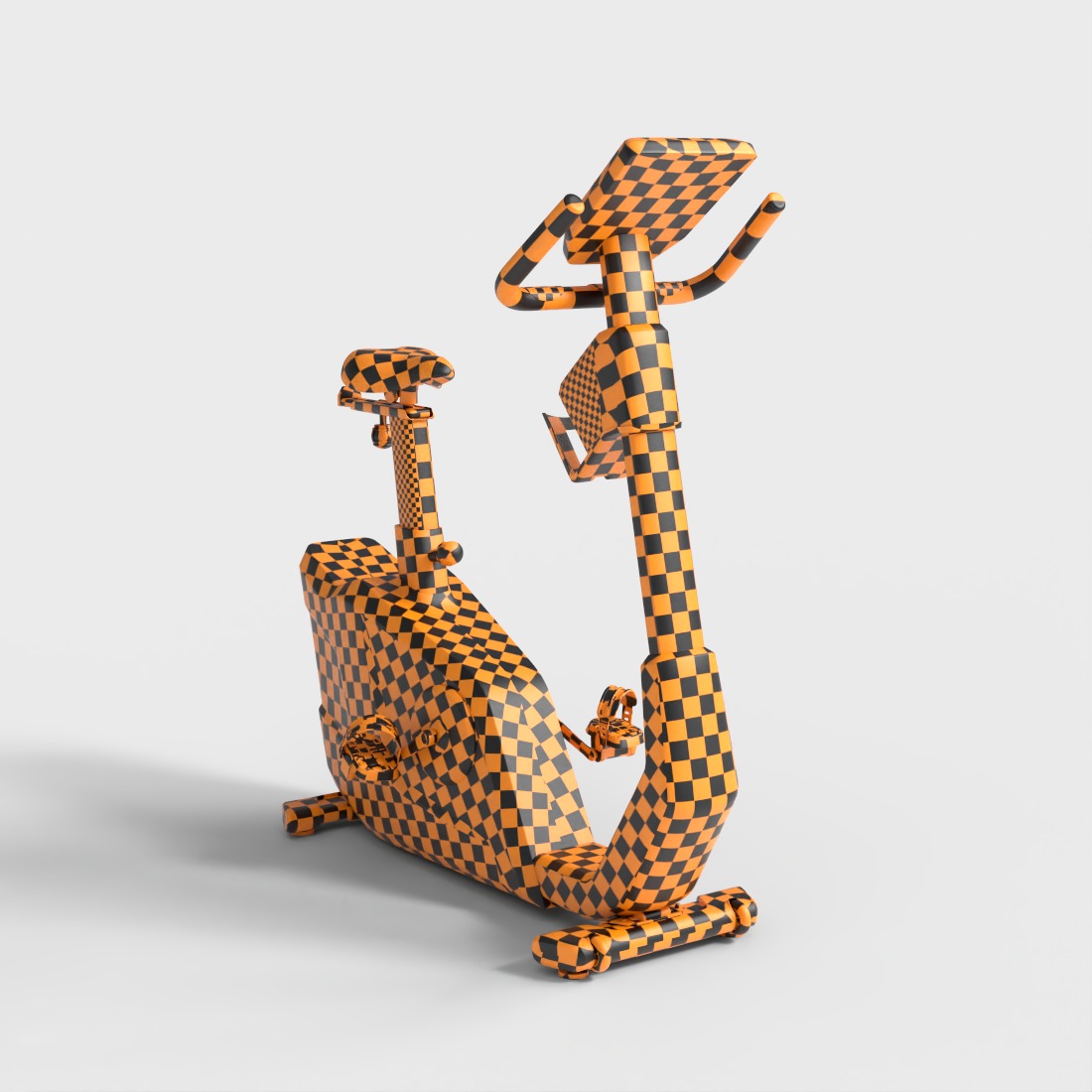 EXERCISE BIKE Low-poly 3D model_7