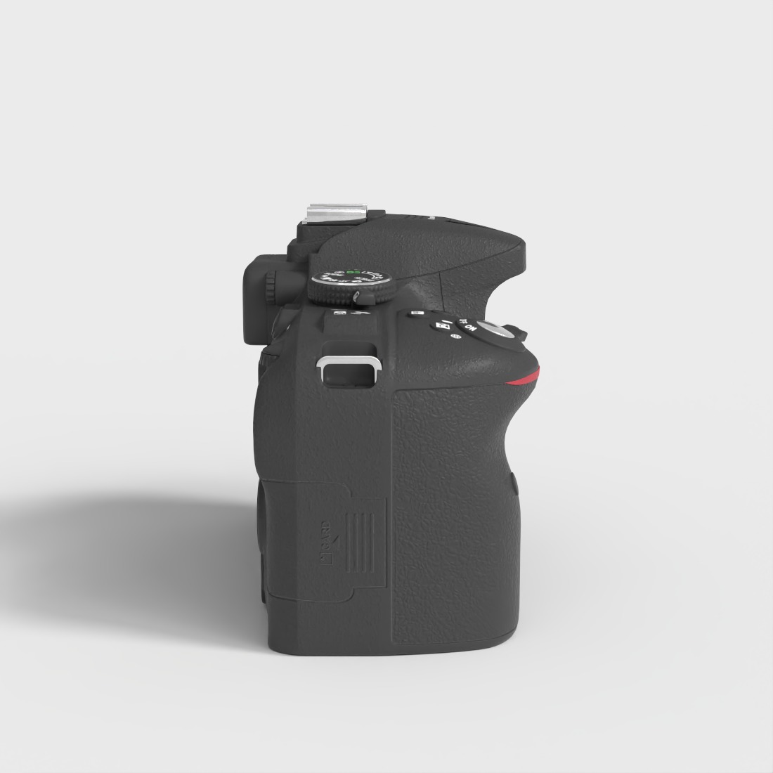NIKON D5300 DSLR CAMERA Low-poly 3D model_2