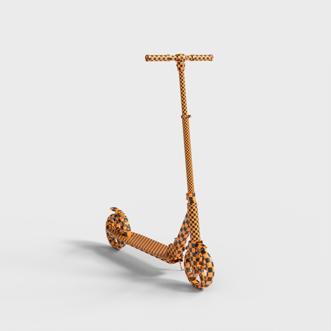 KIDS SCOOTER Low-poly 3D model_7