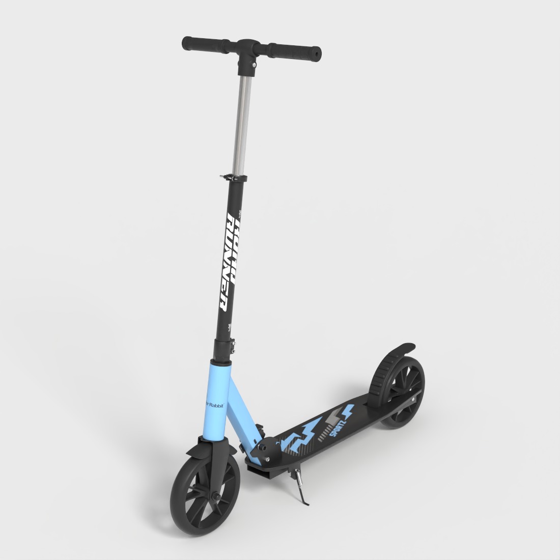 KIDS SCOOTER Low-poly 3D model_4