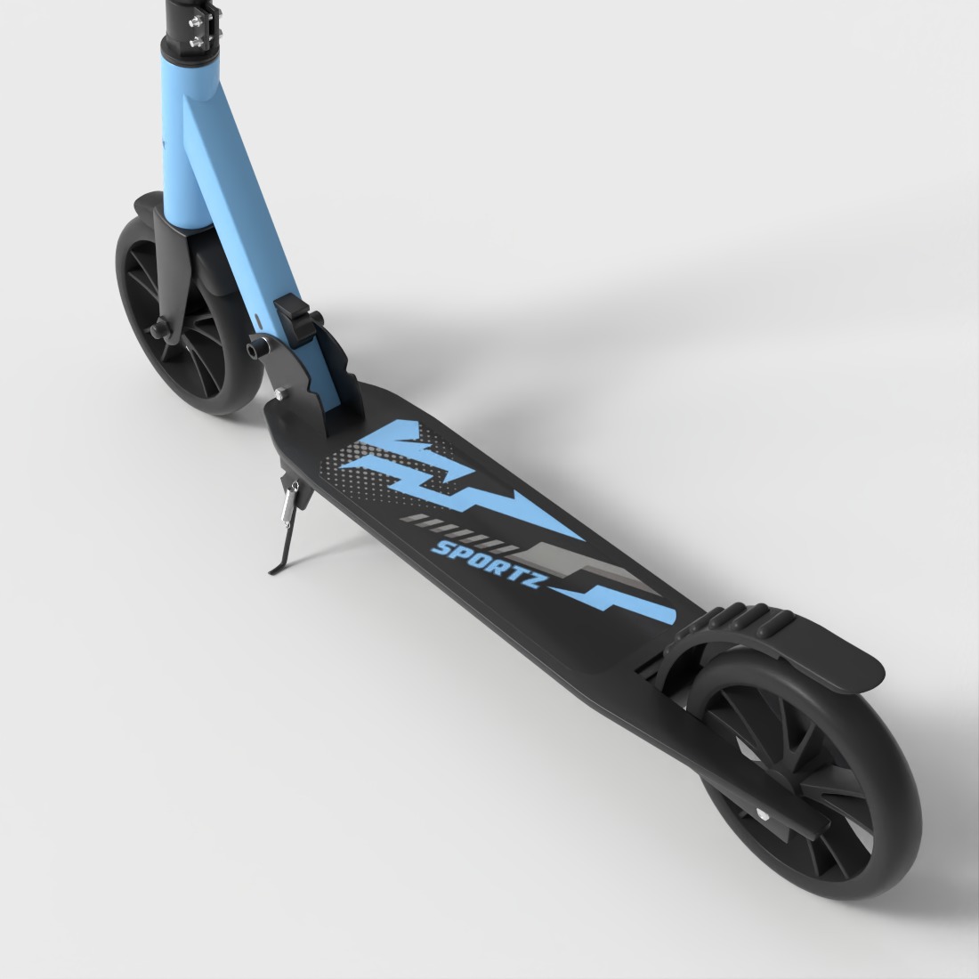 KIDS SCOOTER Low-poly 3D model_6