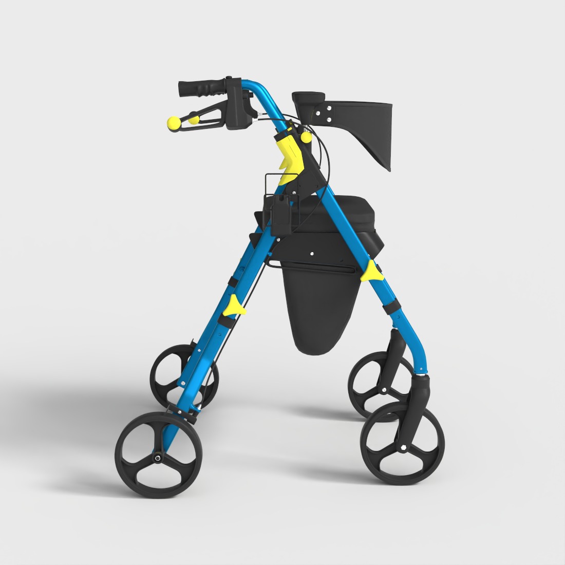 MOBILITY ROLLATOR WALKER Low-poly 3D model_2