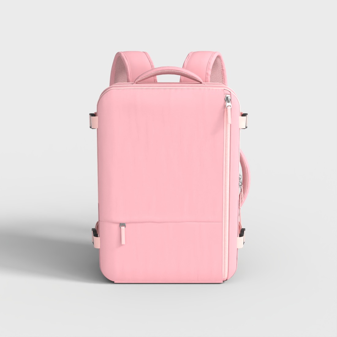 PINK WATERPROOF BACKPACK Low-poly 3D model_1