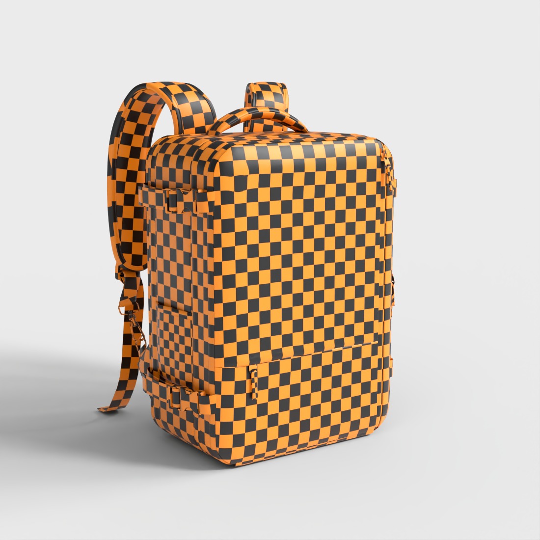 PINK WATERPROOF BACKPACK Low-poly 3D model_7