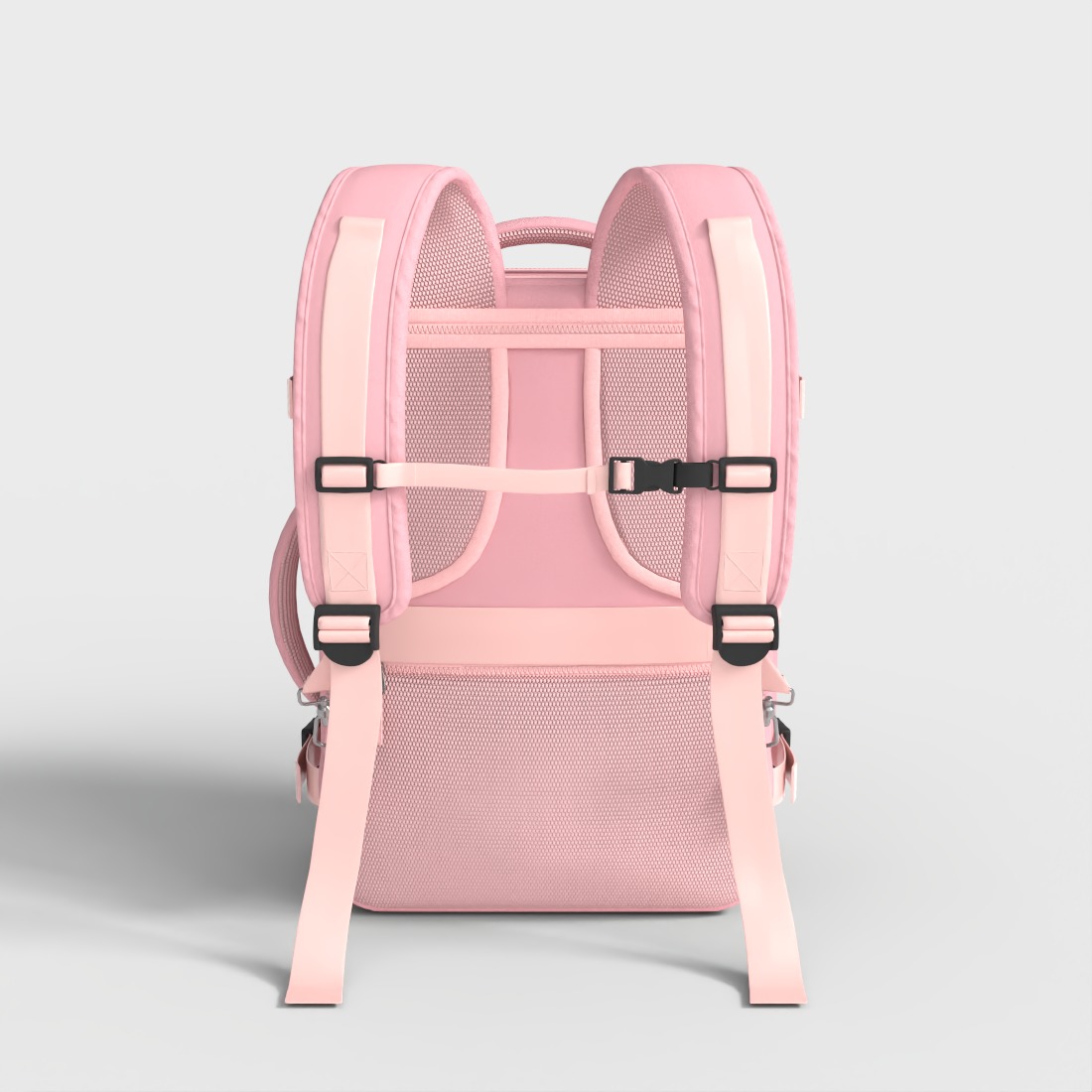 PINK WATERPROOF BACKPACK Low-poly 3D model_3