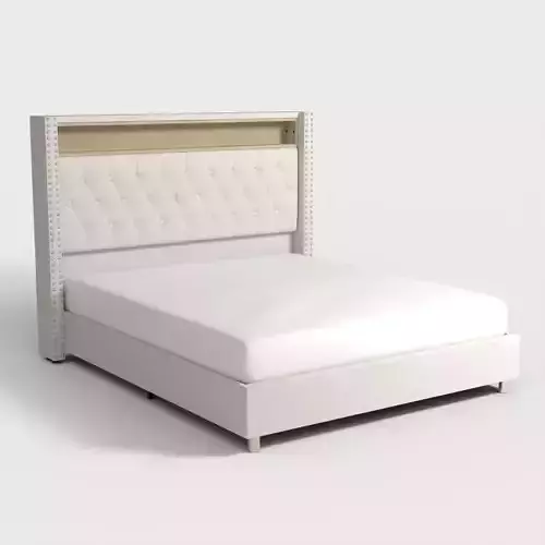 QUEEN SIZE BED FRAME Low-poly 3D model