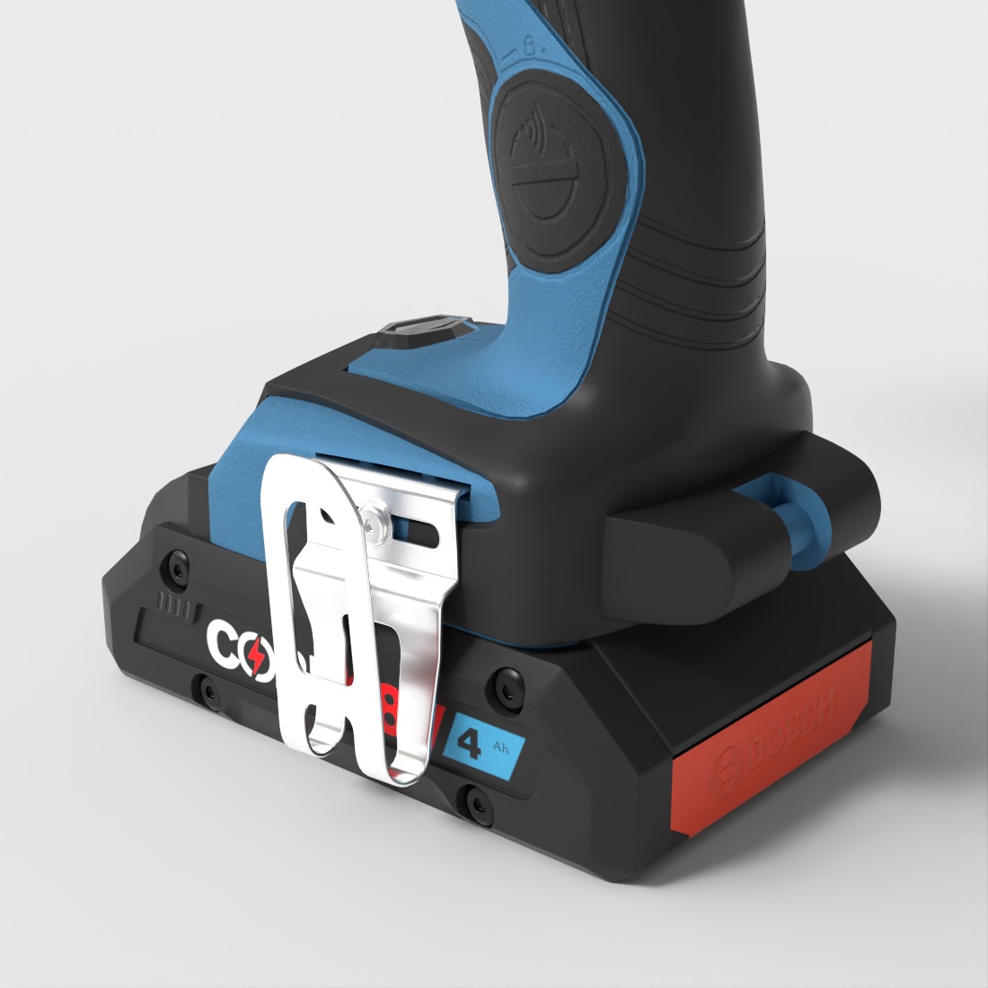 BOSCH BRUSHLESS DRILL MACHINE Low-poly 3D model_6