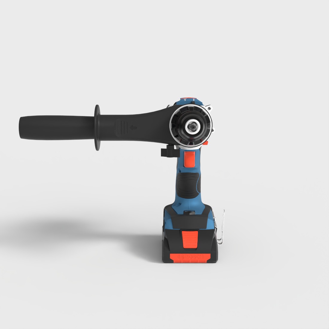 BOSCH BRUSHLESS DRILL MACHINE Low-poly 3D model_1