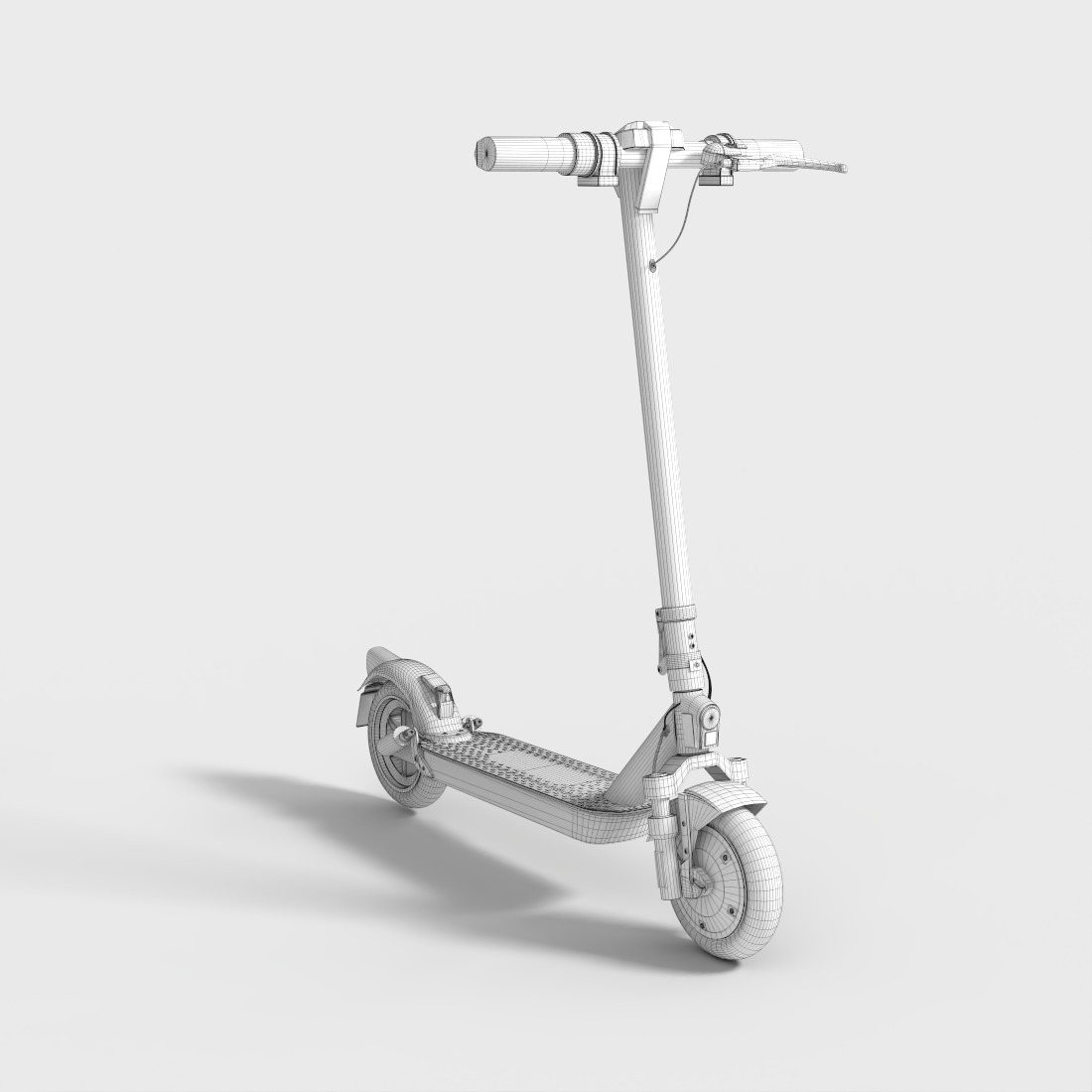 DUCATI ELECTRIC SCOOTER Low-poly 3D model_8