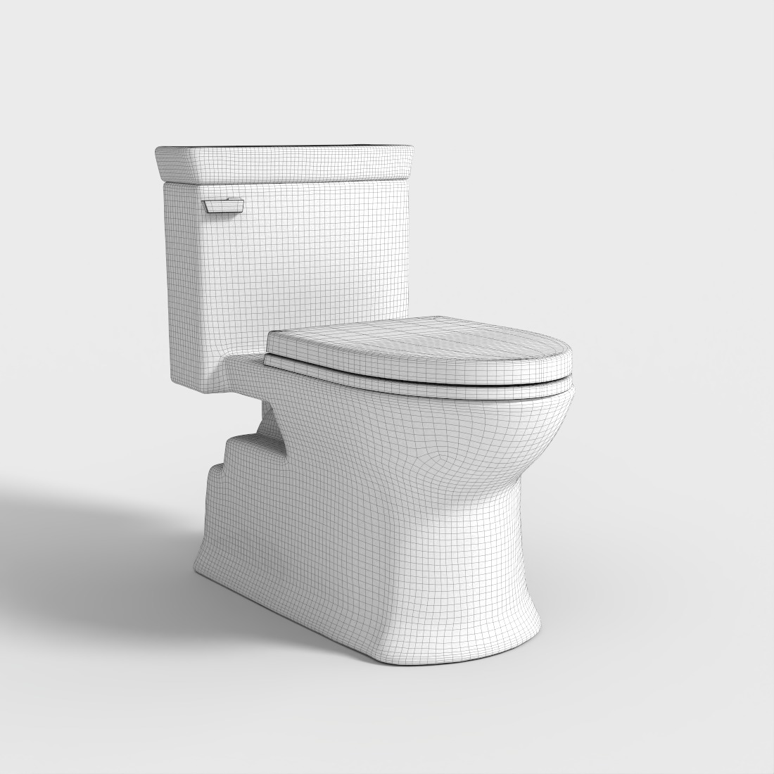 ONE PIECE TOILET Low-poly 3D model_6