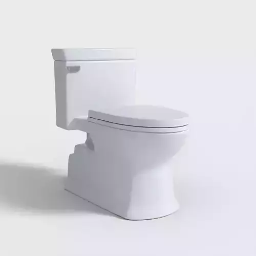 ONE PIECE TOILET Low-poly 3D model