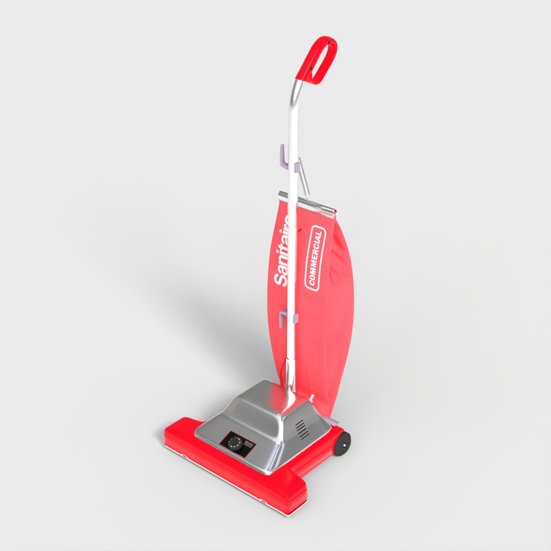 UPRIGHT VACUUM CLEANER Low-poly 3D model_4