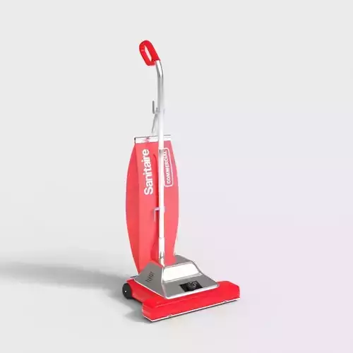 UPRIGHT VACUUM CLEANER Low-poly 3D model