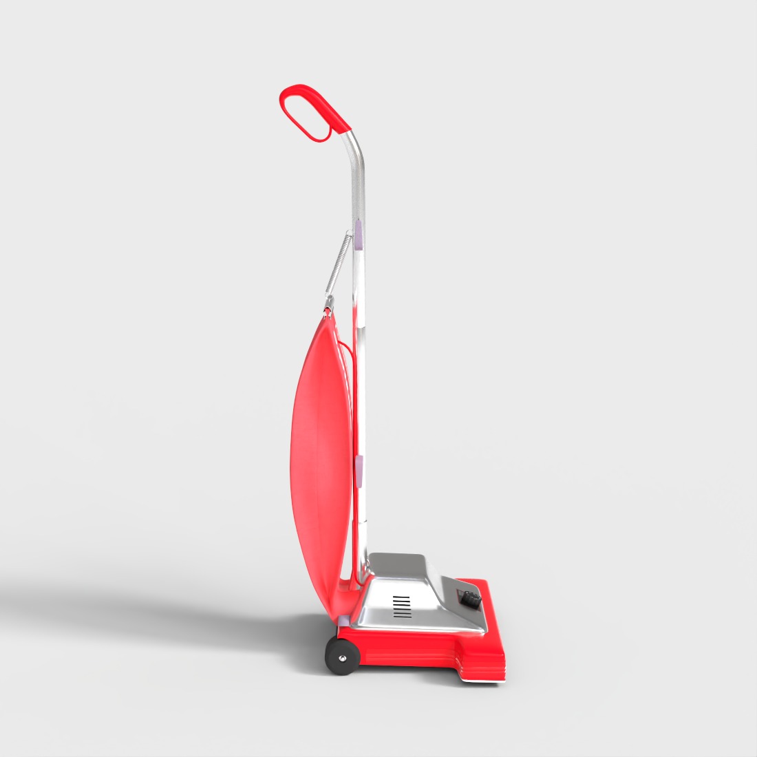 UPRIGHT VACUUM CLEANER Low-poly 3D model_2