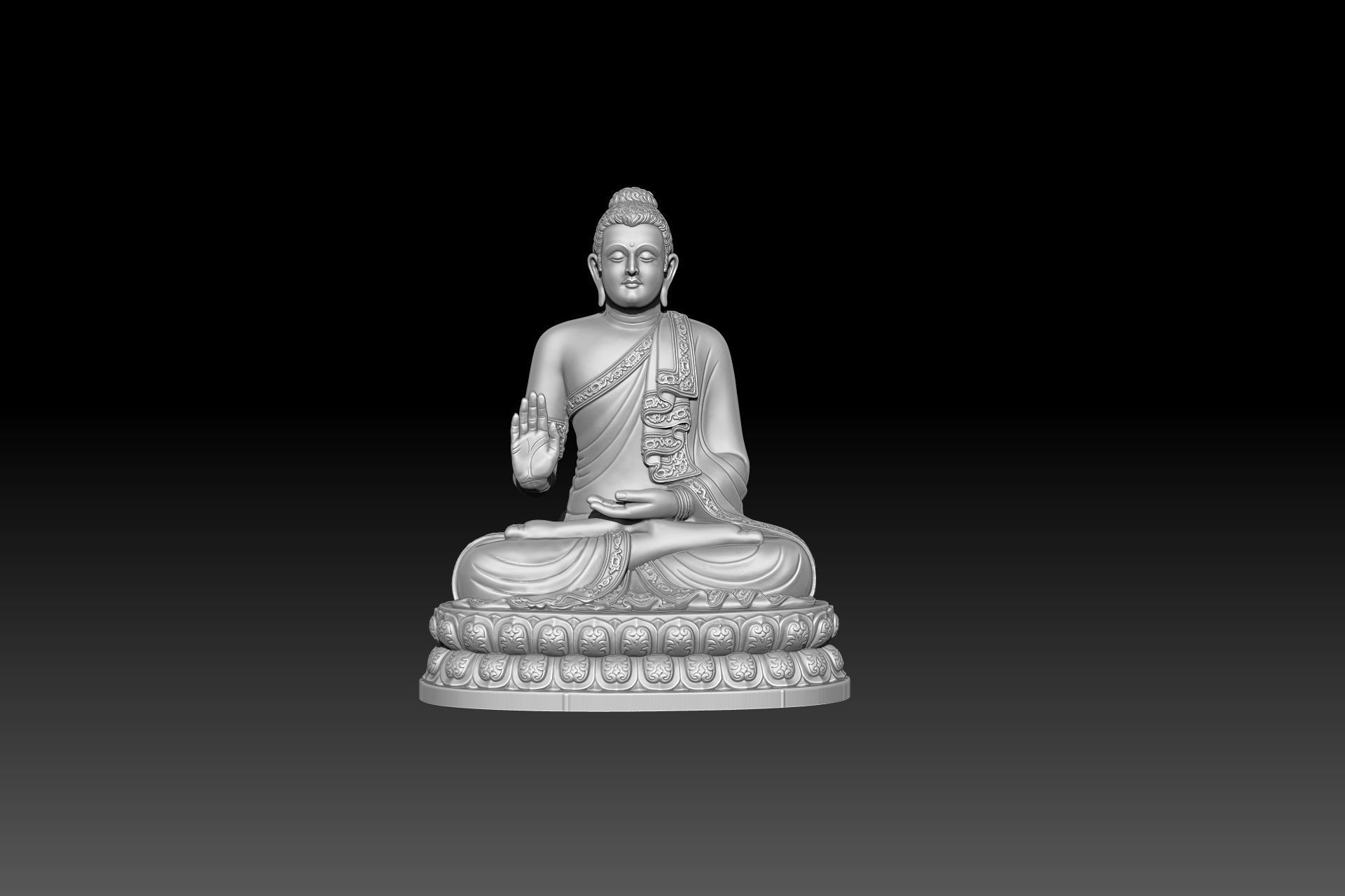 Budha Model for 3D printing 3D print model_5