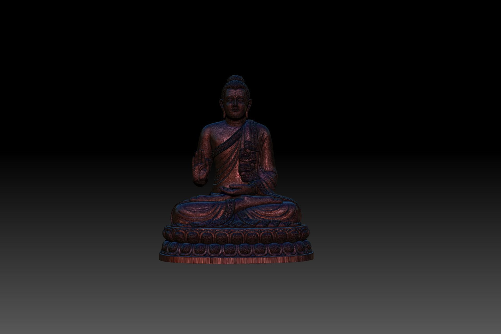Budha Model for 3D printing 3D print model_7