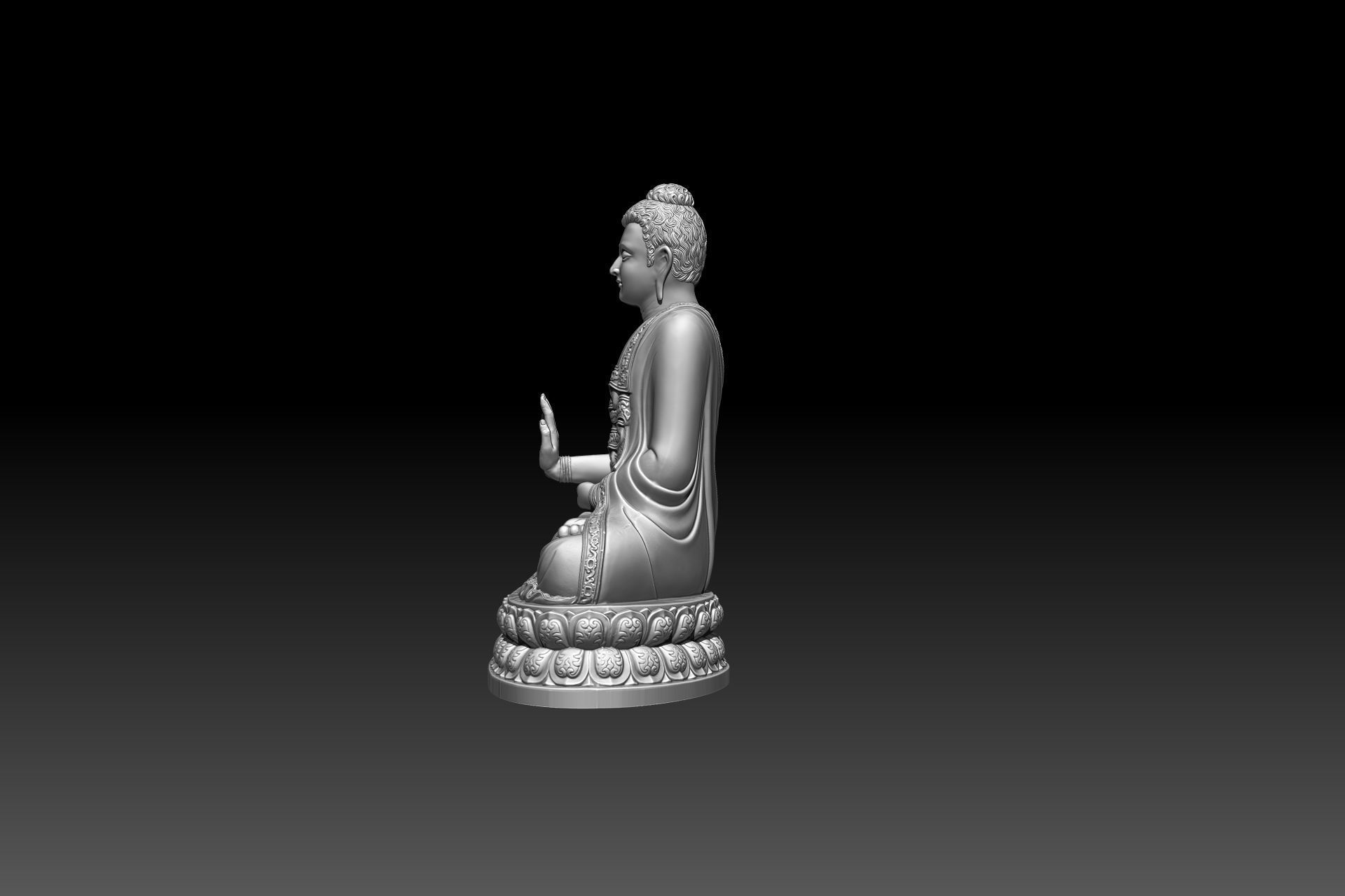 Budha Model for 3D printing 3D print model_3