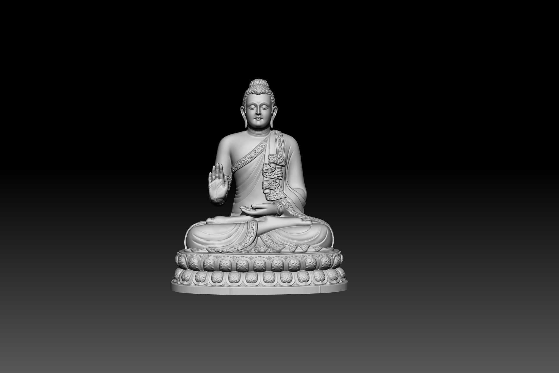 Budha Model for 3D printing 3D print model_1