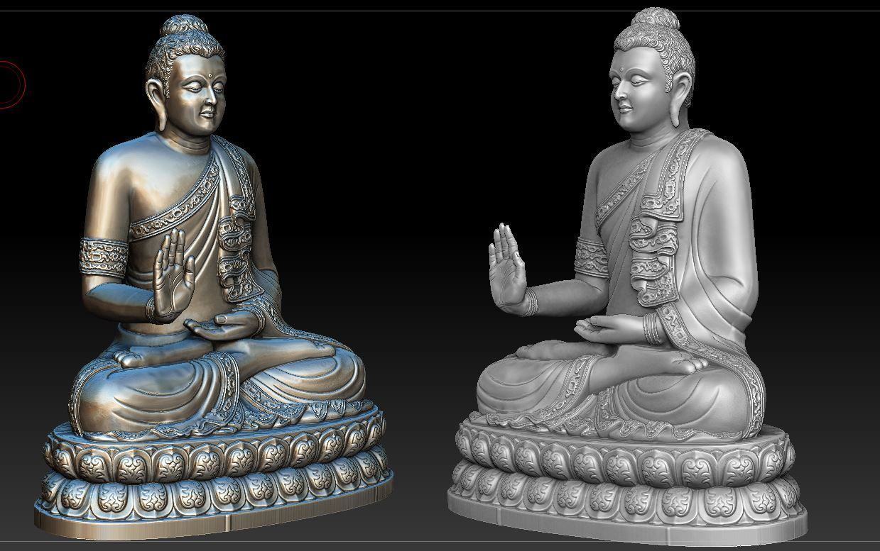 Budha Model for 3D printing 3D print model_6