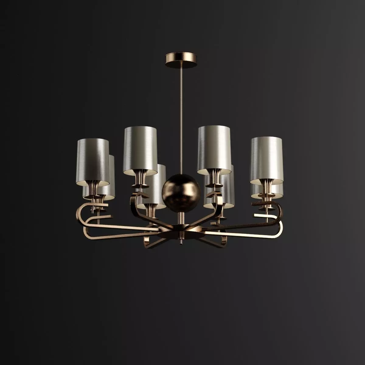 Ceiling light 3D model_0