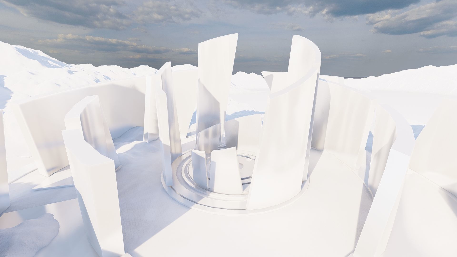 Futuristic Desert Retreat- Modern Oasis 3D model_17