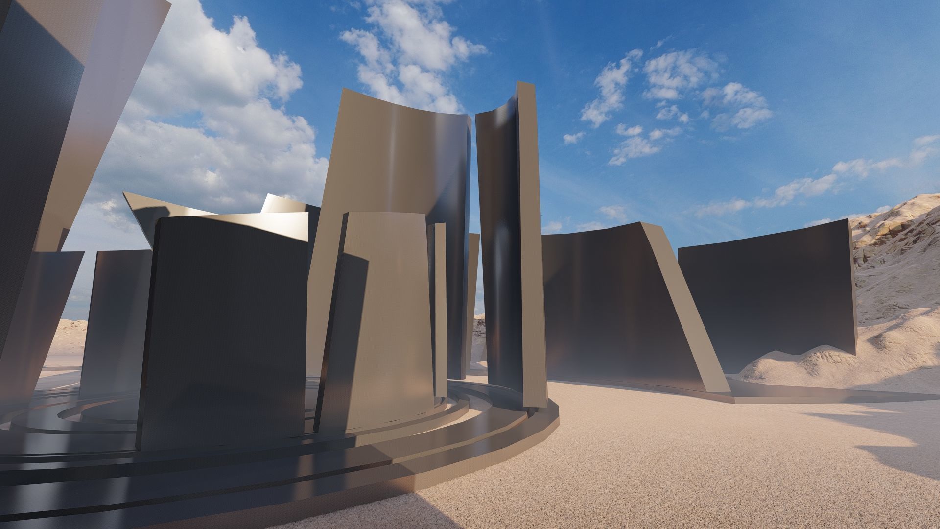 Futuristic Desert Retreat- Modern Oasis 3D model_3