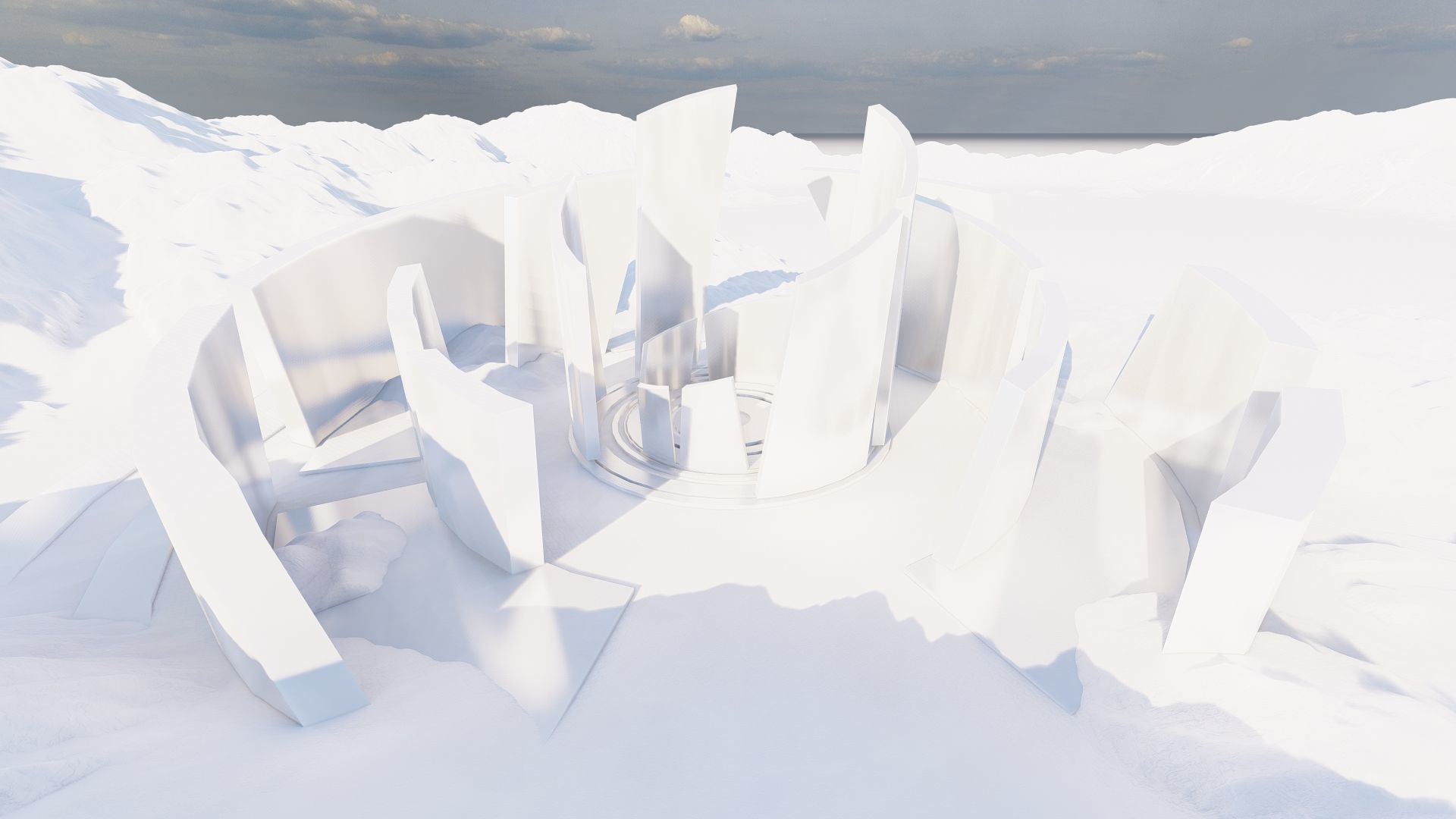 Futuristic Desert Retreat- Modern Oasis 3D model_19