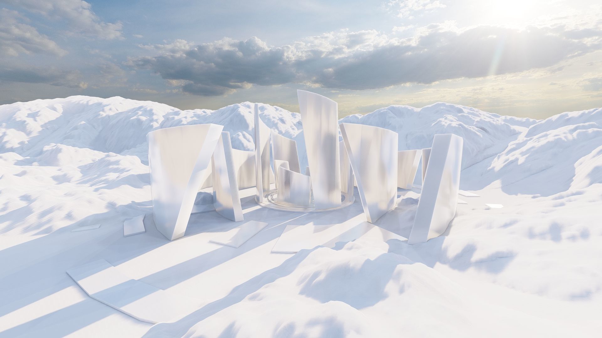 Futuristic Desert Retreat- Modern Oasis 3D model_16