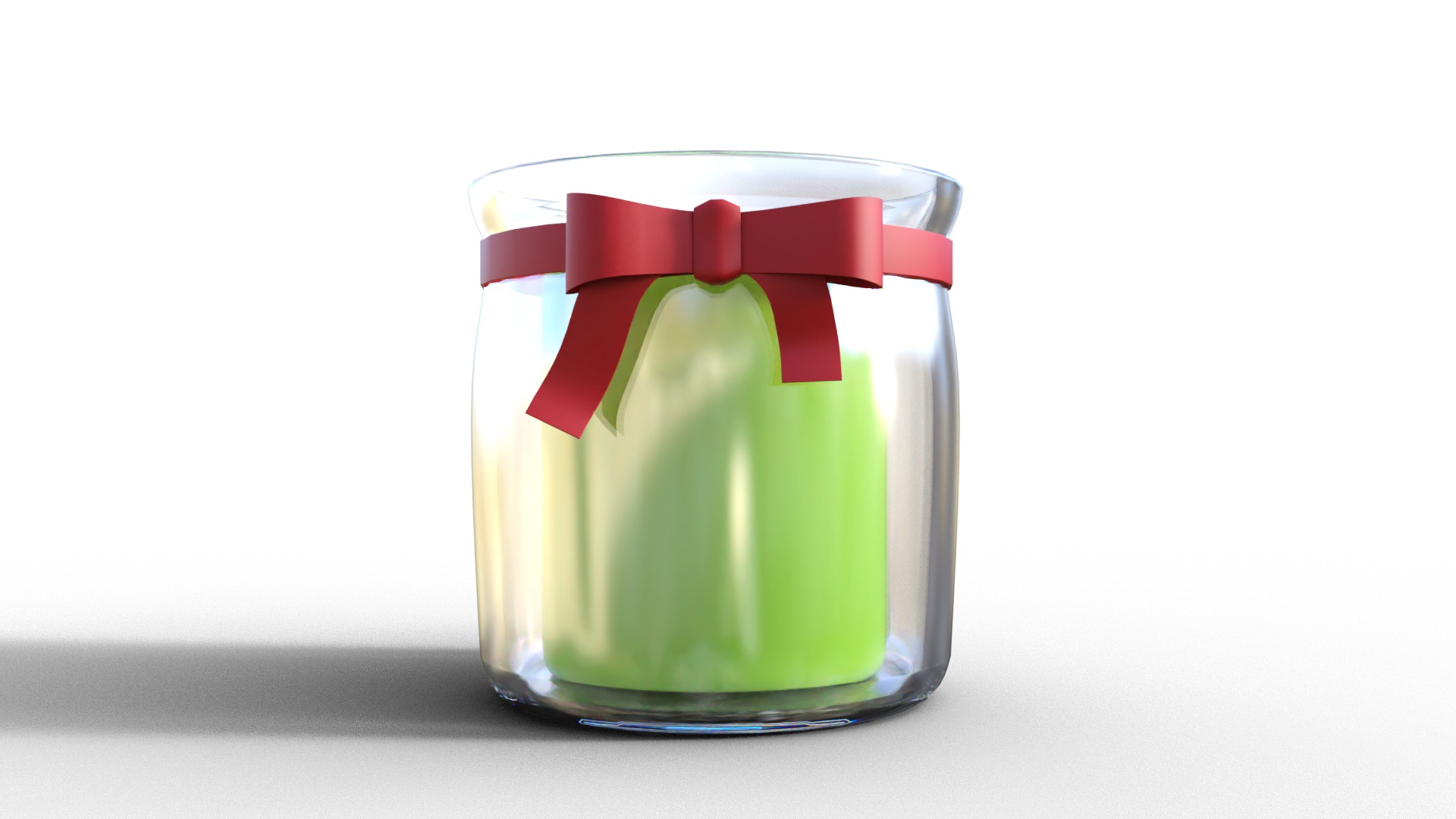 Christmas Candle Pack Low-poly 3D model_6