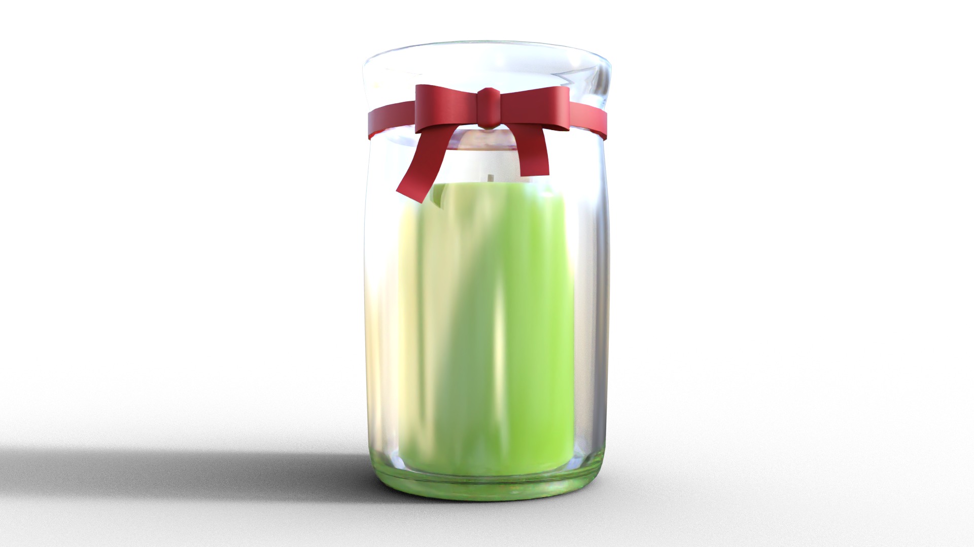 Christmas Candle Pack Low-poly 3D model_2