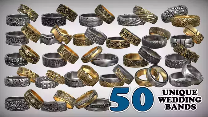 Unique Designer Bridal Wedding Bands Collection  