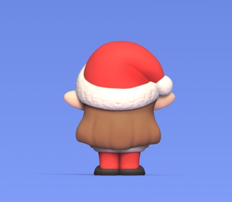 Xmas Girl 3D print model_4