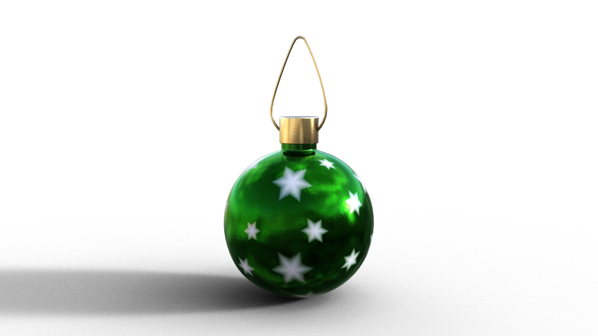 Christmas Ball Pack Low-poly 3D model_4