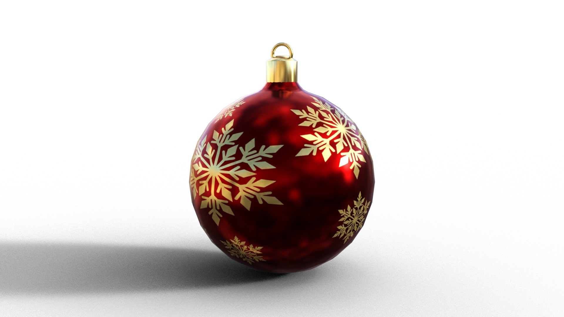 Christmas Ball Pack Low-poly 3D model_1