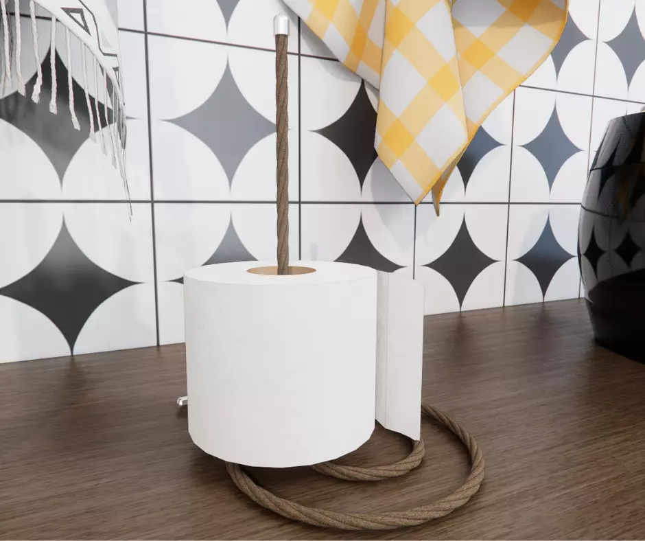 Kitchen Tissue Roll Holder - Rope Design 3D print model_0