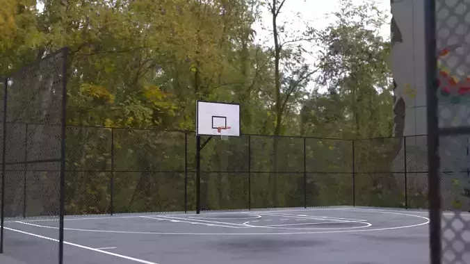 Street Basketball Court