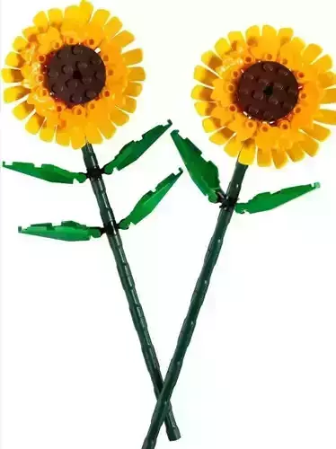 PixelBricks3D - Lego Sunflowers 
