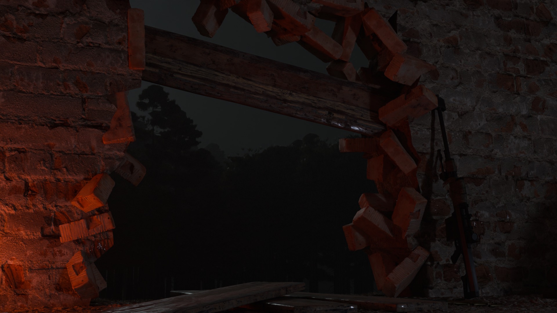 Abandoned position 3D model_4