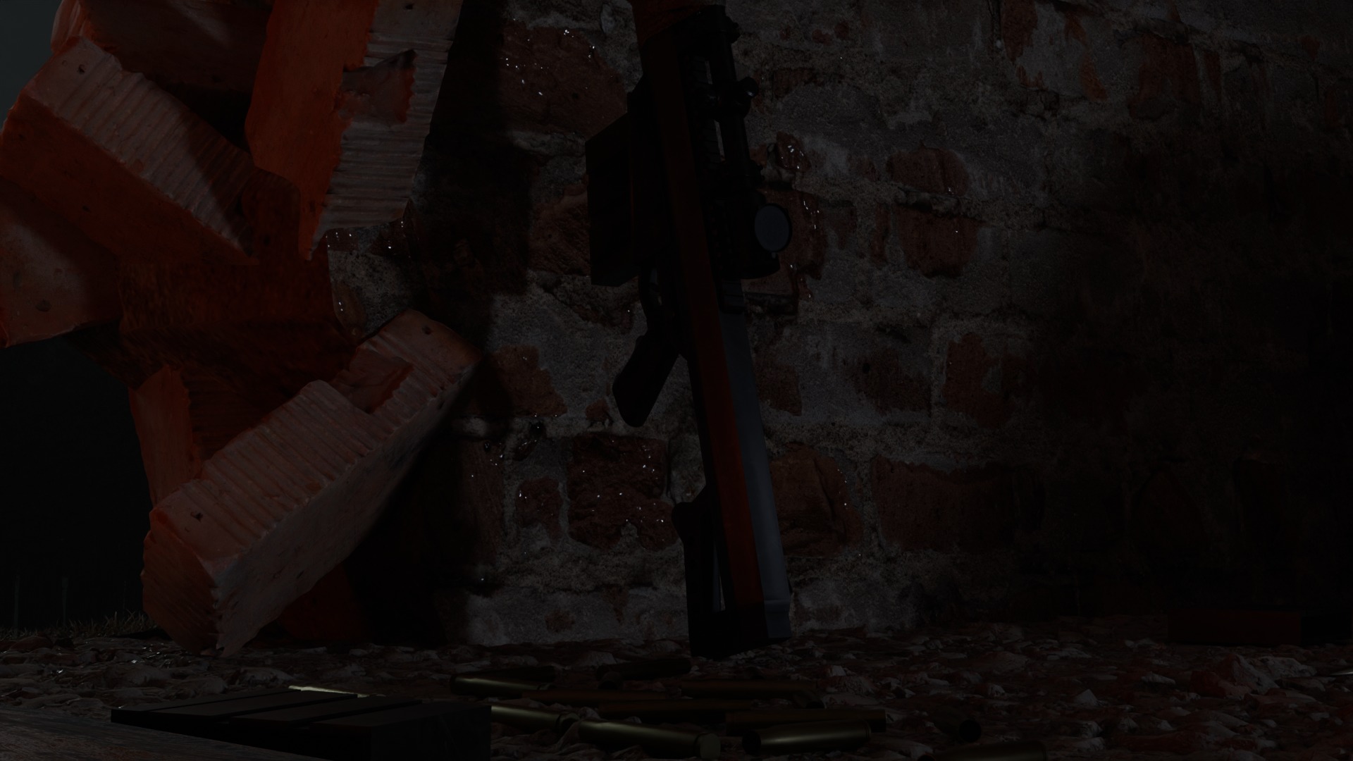 Abandoned position 3D model_8