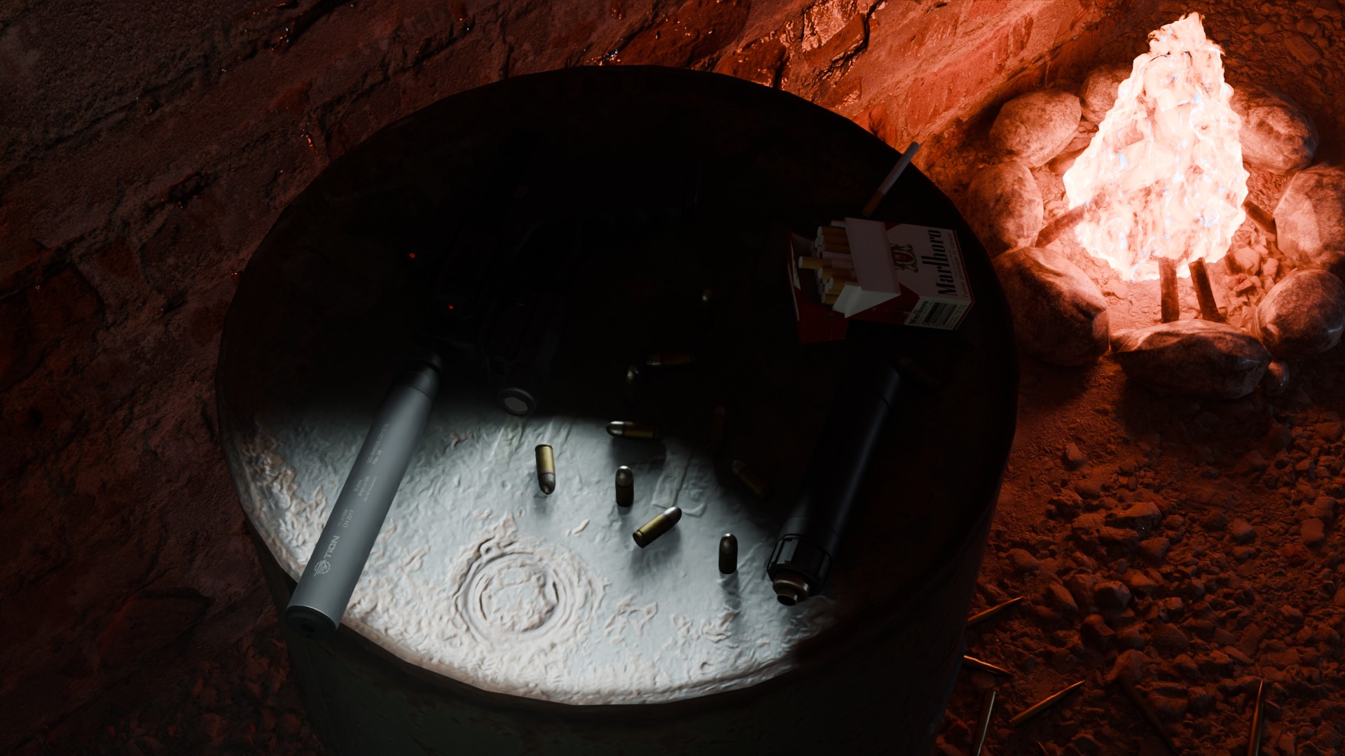 Abandoned position 3D model_5