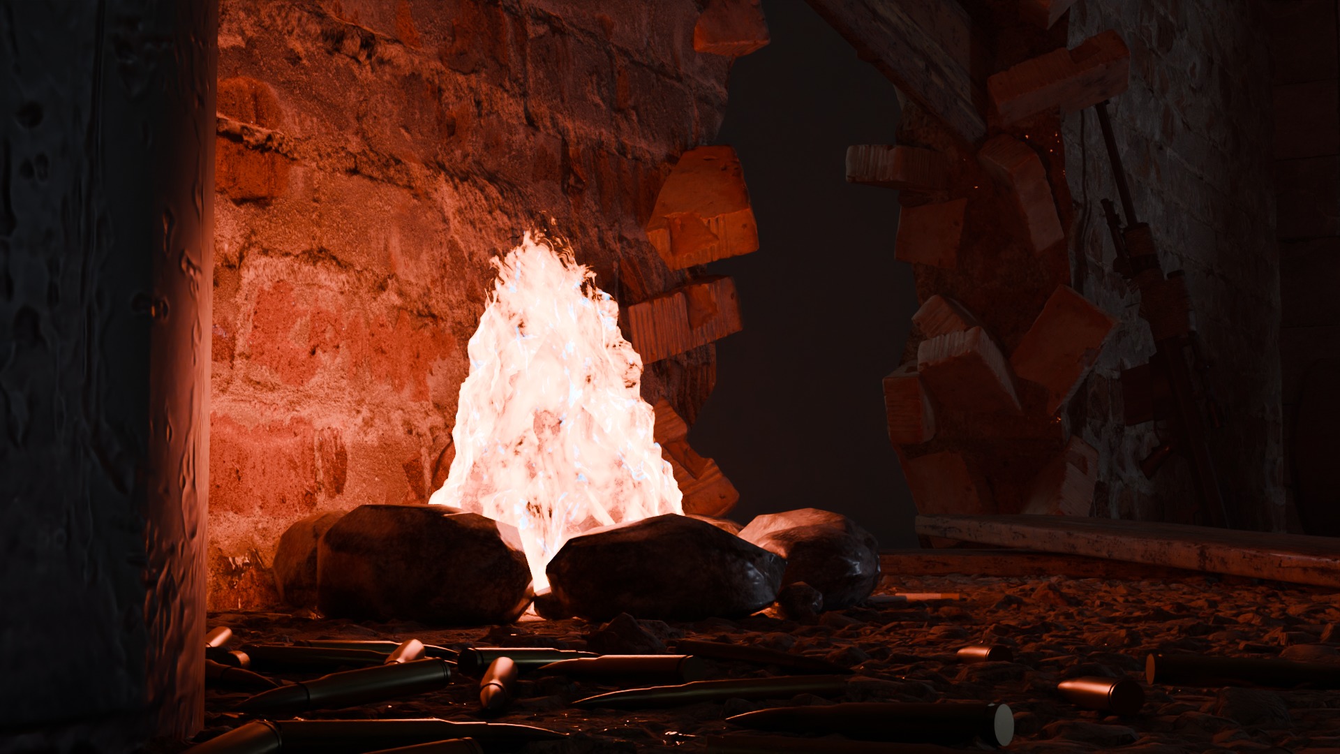 Abandoned position 3D model_3